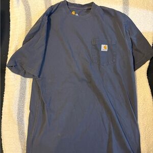 Carhartt Men's Grey Blue Pocket T-Shirt